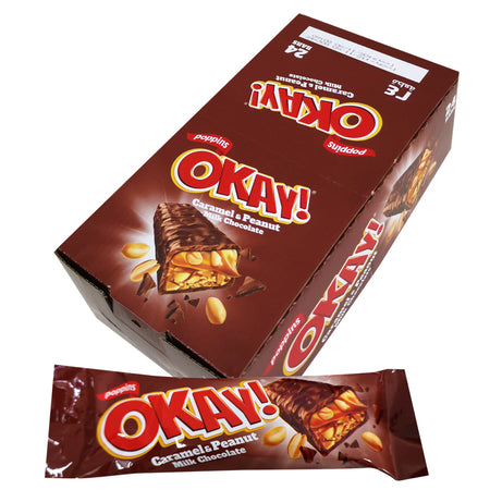 OKAY Caramel Peanut Milk Choco Bar - 30g