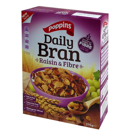 POPPINS Daily Bran (Raisin & Fibre)- 375g