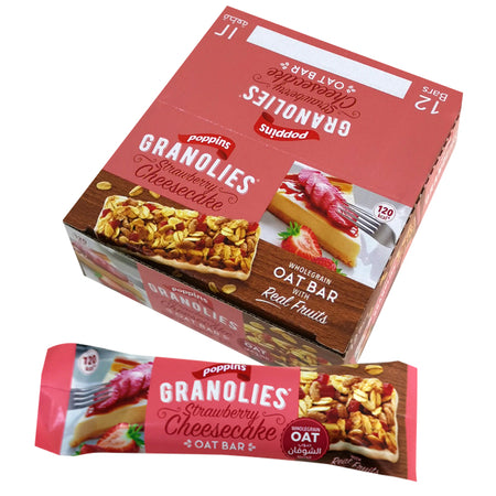 GRANOLIES Oat Bar - Strawberry Cheesecake - 30g