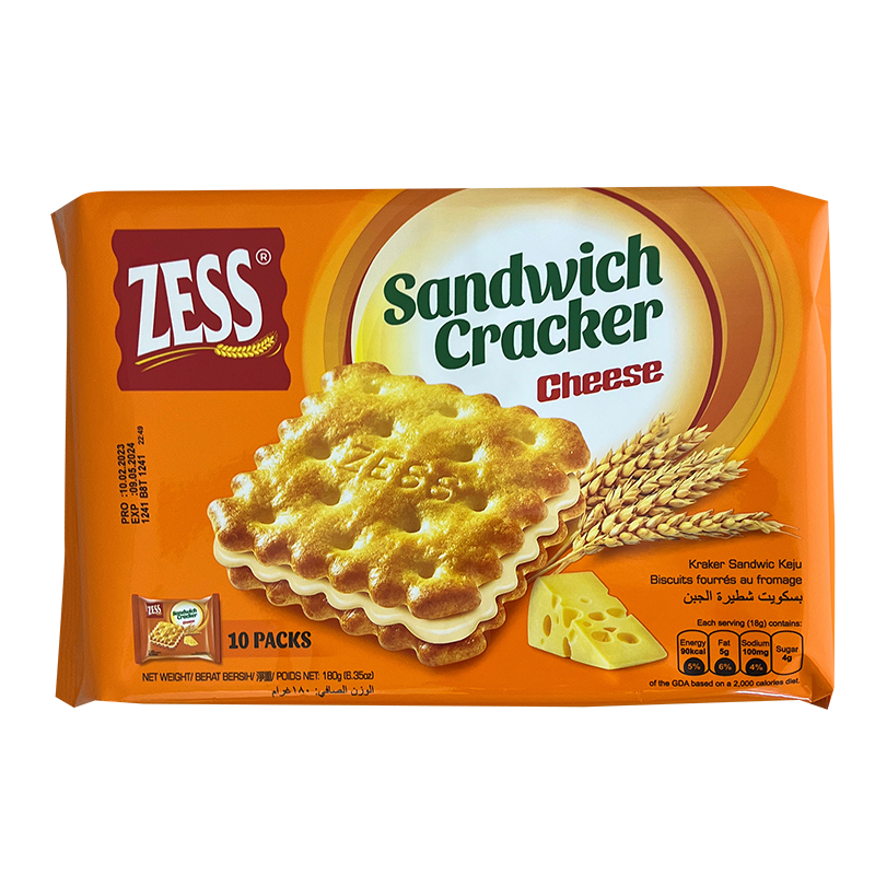 ZESS Square Sandwich Crackers - Cheese (180g)