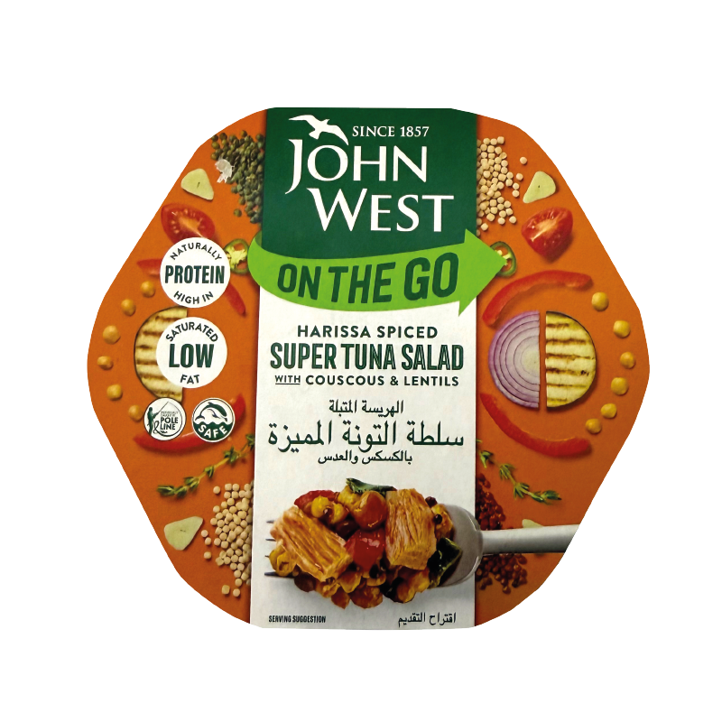 JOHNWEST Super Tuna Salad - Harissa Spiced (220g)