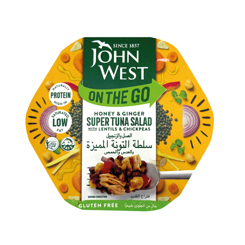 JOHNWEST Super Tuna Salad - Honey & Ginger (220g)