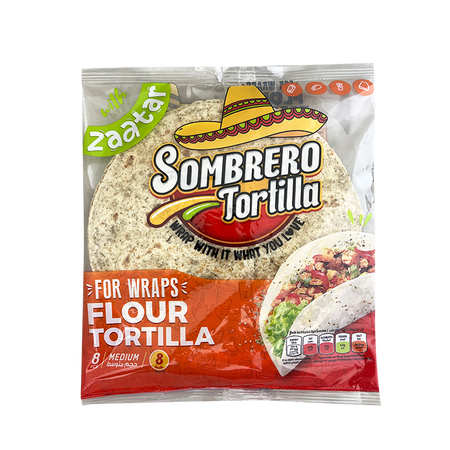 Sombrero Zatar Tortillas - ( Medium 340g )