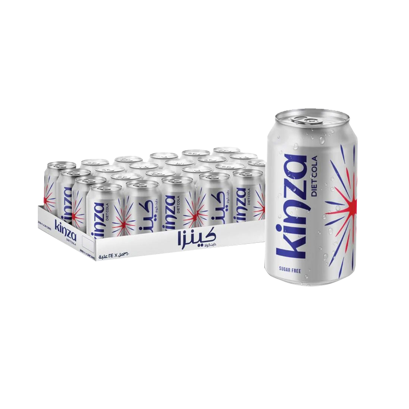 Kinza Soft Drink - Cola Diet (24x360ml)