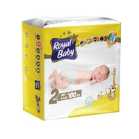ROYAL BABY Diaper No. 2 Mega Pack (100 Diapers)