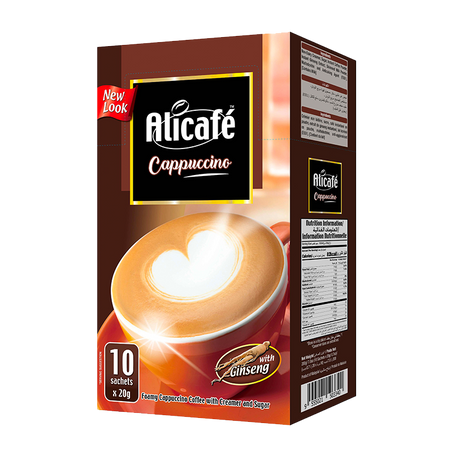 Alicafe Cappuccino with Ginseng (10 Sachets)