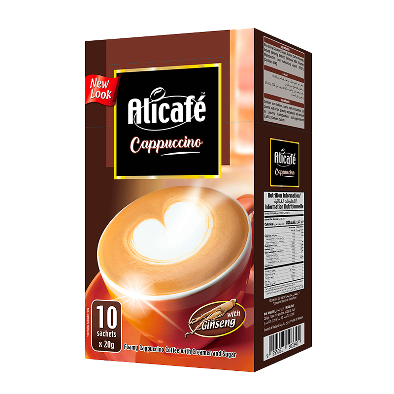 Alicafe Cappuccino with Ginseng (10 Sachets)