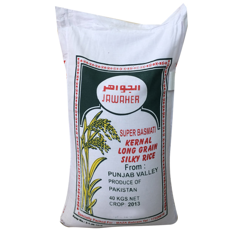 JAWAHER Basmati Rice 40Kg – MAZA