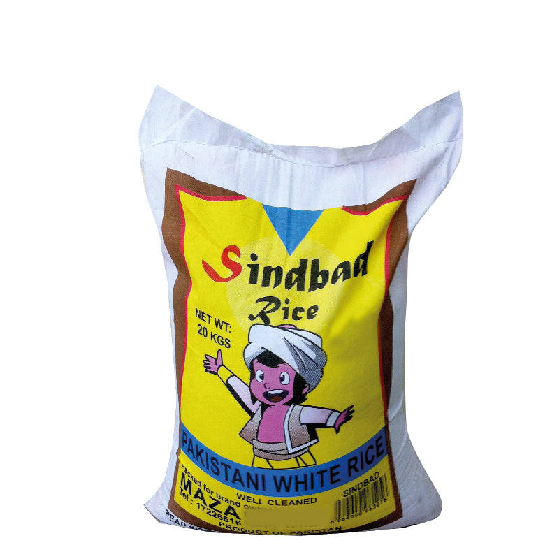 Sindbadeng Rice SINDBAD Pakistani Rice 20Kg – MAZA