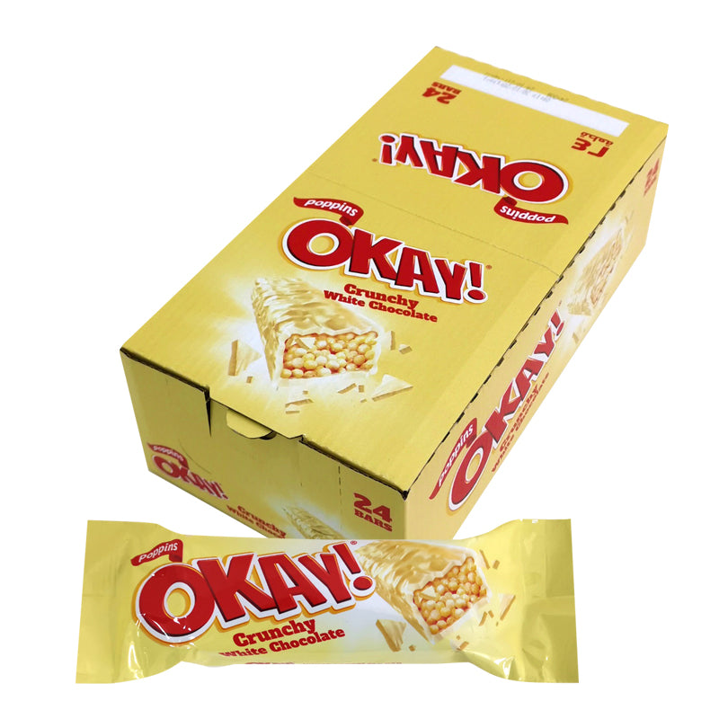 OKAY Crunchy White Choco Bar - 30g