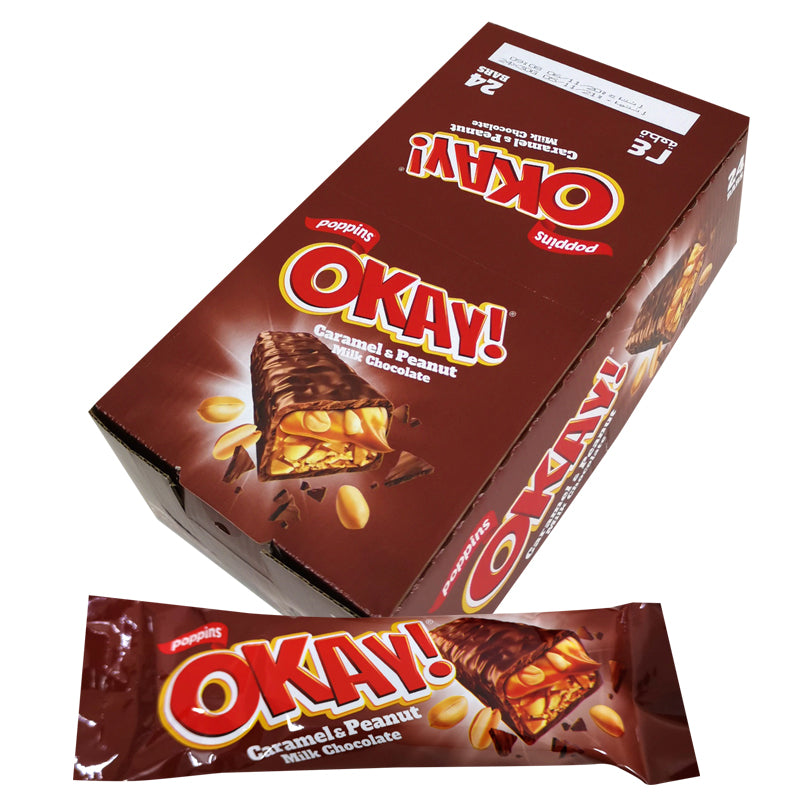 OKAY Caramel Peanut Milk Choco Bar - 30g