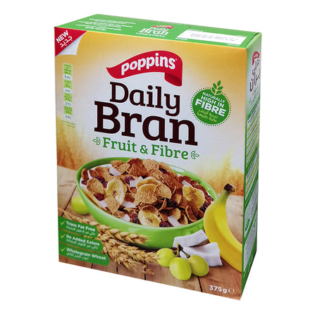 POPPINS Daily Bran (Fibre & Fruit) - 375g