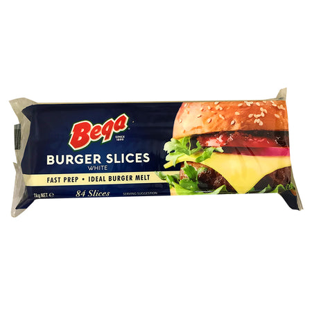 BEGA Burger White Slice Cheese 1Kg