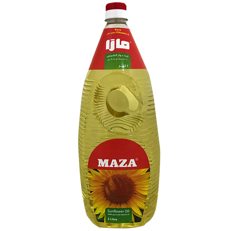 MAZA Sunflower Oil 2 Ltr - Teardrop Bottle