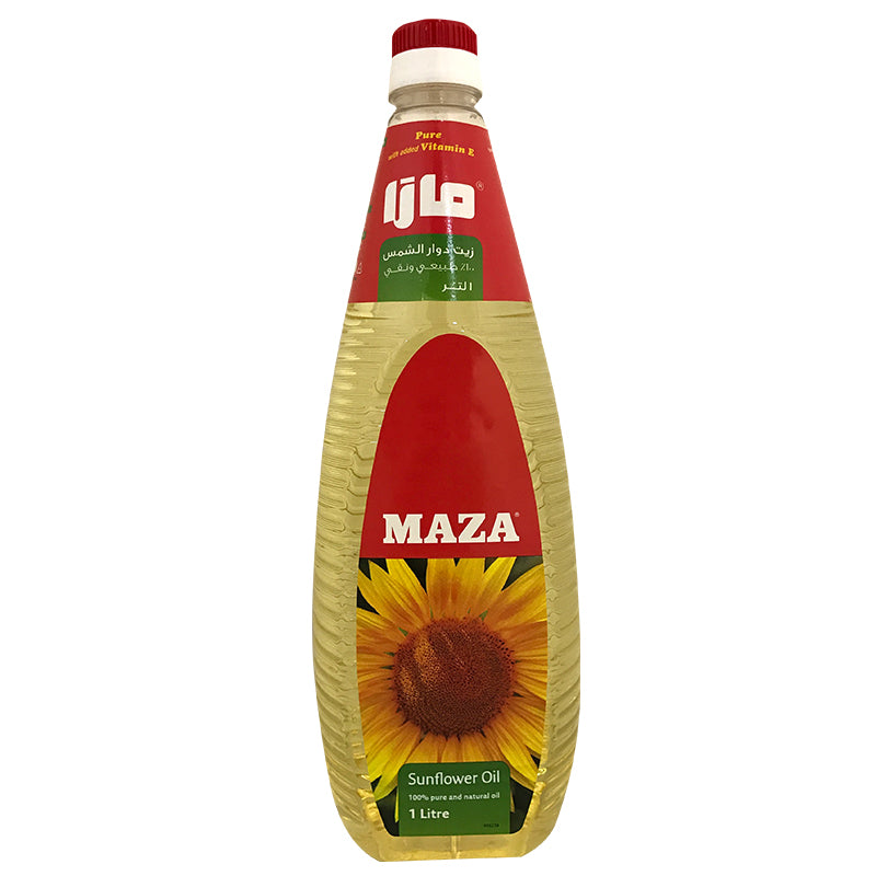MAZA Sunflower Oil 1 Ltr - Teardrop Bottle