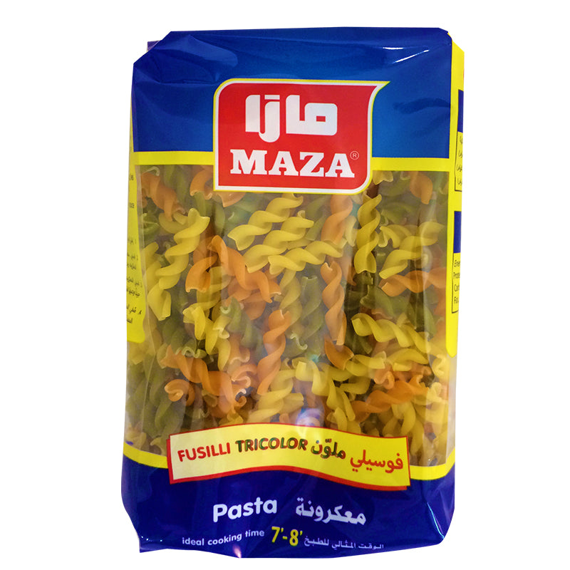 MAZA Fussili Tricolor Pasta 500g